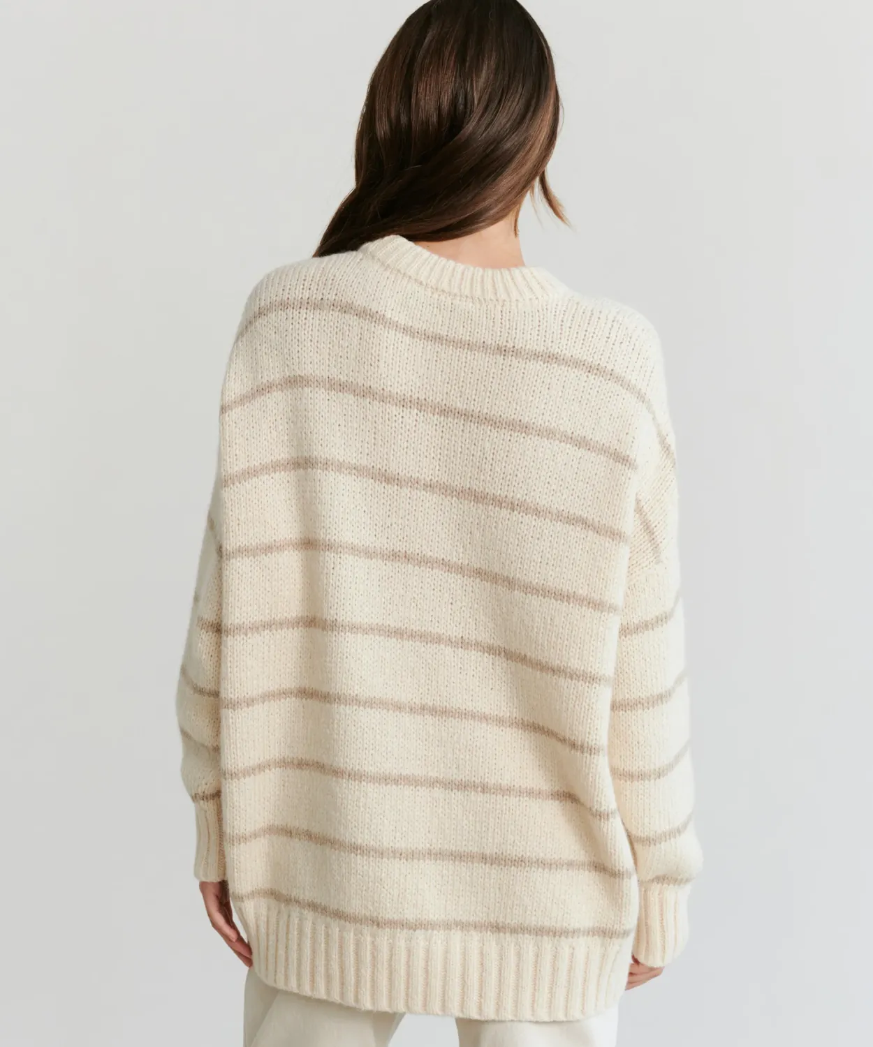 Outlet Alpaca Cocoon Crewneck Women Pullovers