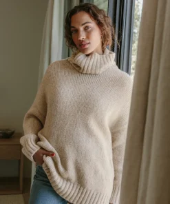 New Alpaca Cocoon Turtleneck Women Extended Sizes