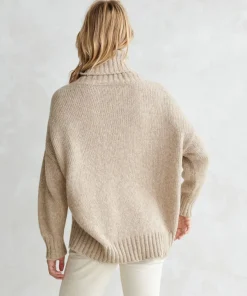 New Alpaca Cocoon Turtleneck Women Extended Sizes
