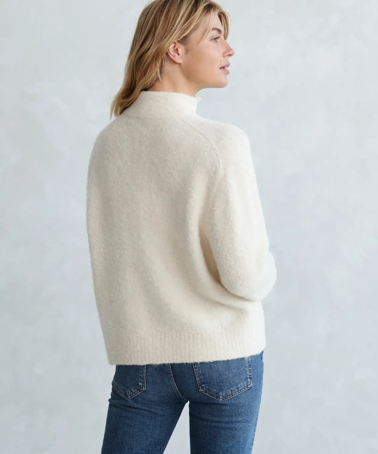 Hot Boucle Button Pullover Women Extended Sizes