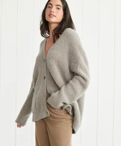 Clearance Boucle Cocoon Cardigan Women Extended Sizes