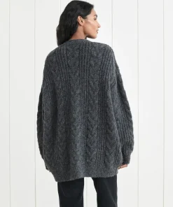Hot Cable Cocoon Cardigan Women Cardigans