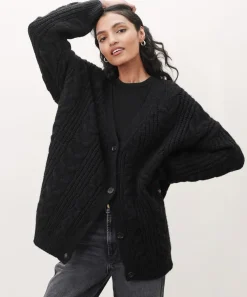 Discount Cable Cocoon Cardigan Women Cardigans