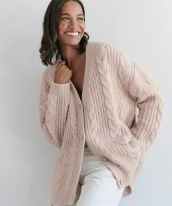 Discount Cable Cocoon Cardigan Women Cardigans
