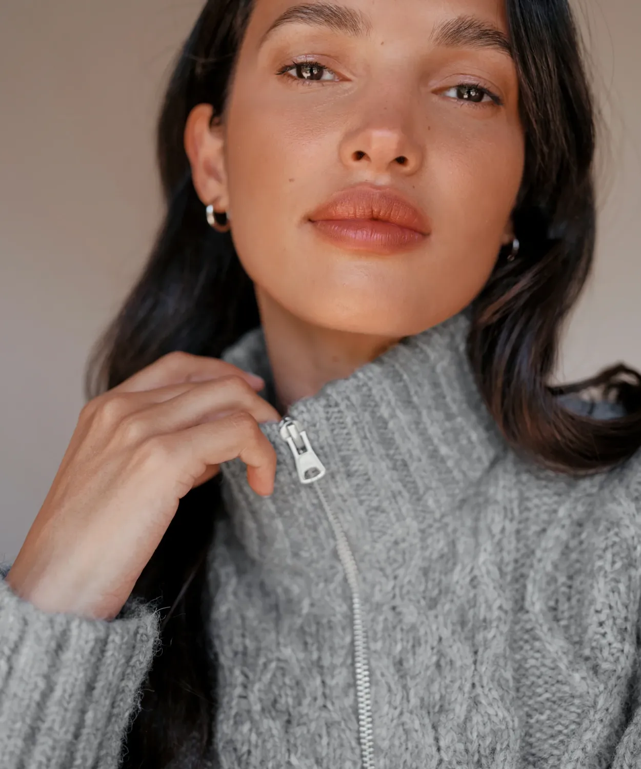 New Cable Half Zip Women Half-Zips