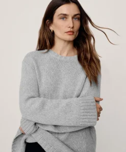 Sale Cashmere Amelia Crewneck Women Pullovers