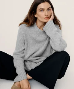 Sale Cashmere Amelia Crewneck Women Pullovers