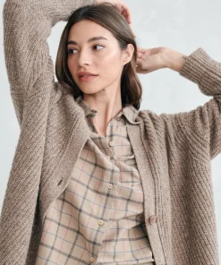 Online Cashmere Cocoon Cardigan Women Extended Sizes