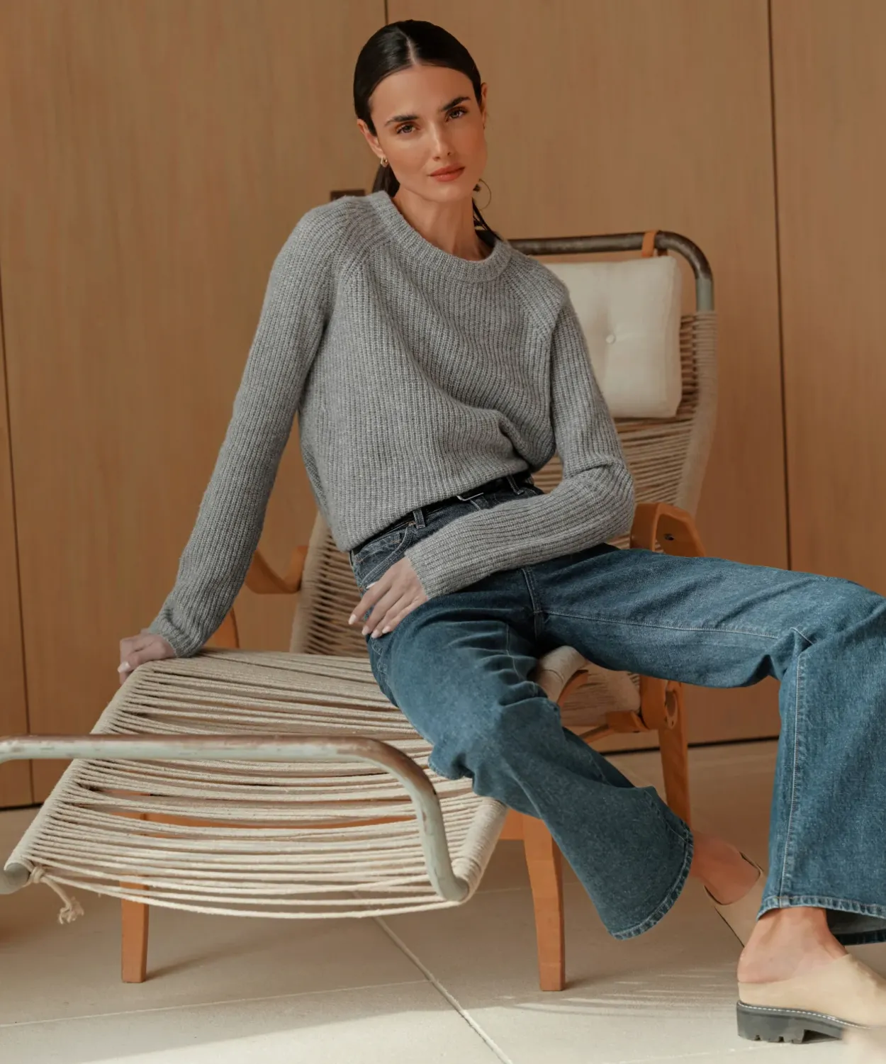 Fashion Cashmere Fisherman Sweater Women Extended Sizes