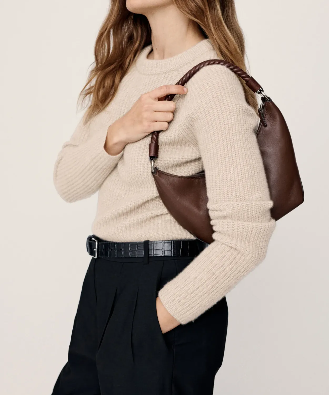 Hot Cashmere Fisherman Sweater Women Extended Sizes