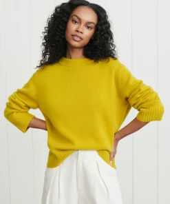 Outlet Cashmere Oversized Crewneck Women Pullovers