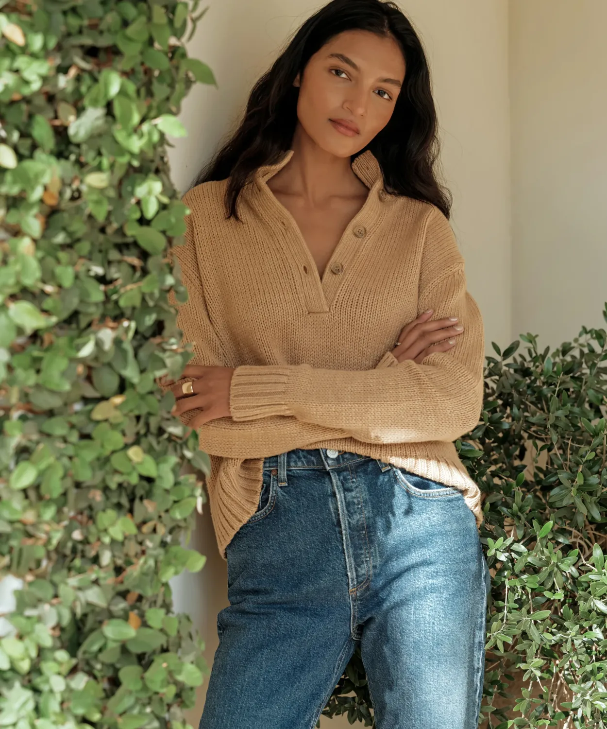 Discount Chase Button Pullover Women Half-Zips