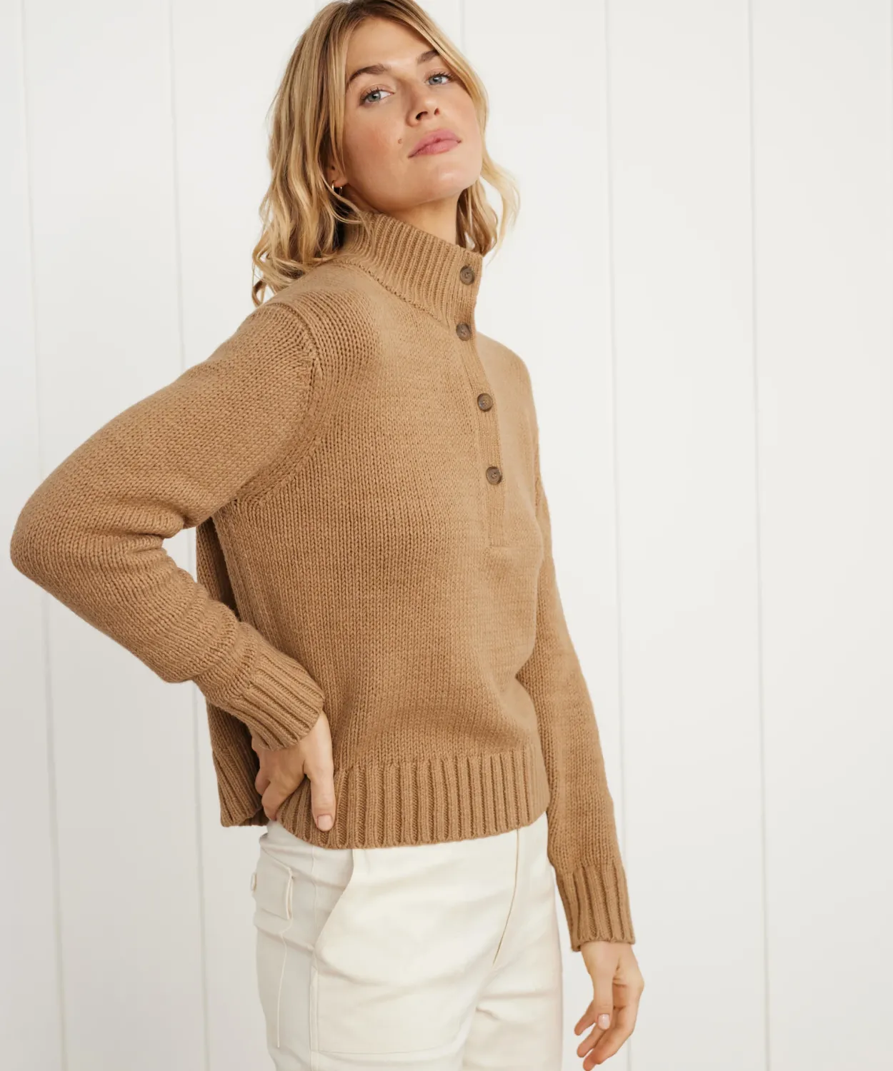 Discount Chase Button Pullover Women Half-Zips