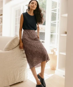 Clearance Cheetah Slip Skirt Women Skirts