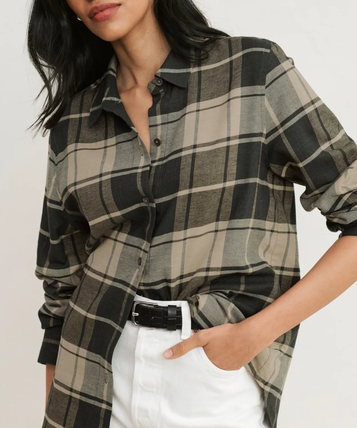 Fashion Classic Flannel Women Button-Ups