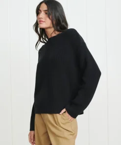 Fashion Cotton Boatneck Sweater Women Pullovers