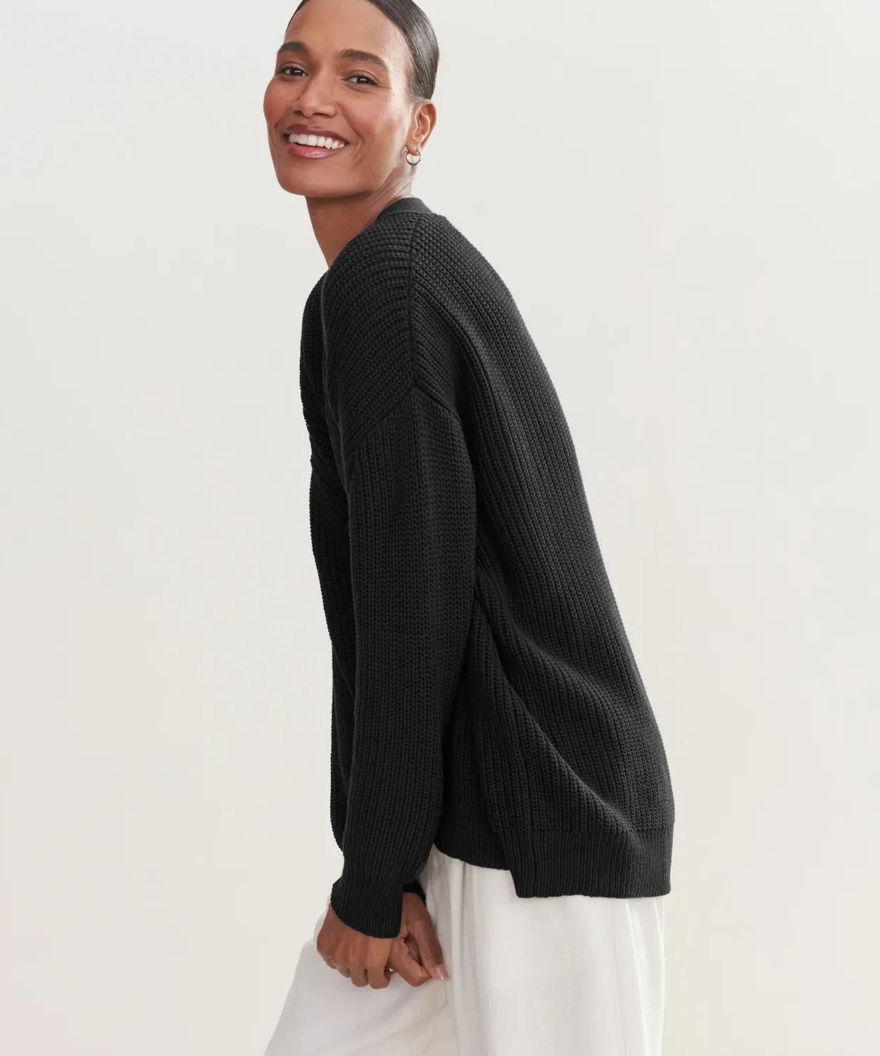 New Cotton Cocoon Cardigan Women Extended Sizes