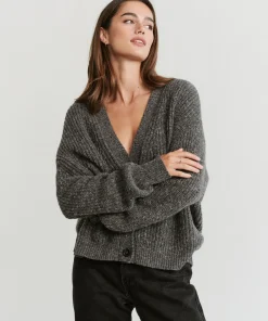 Outlet Cropped Cashmere Cocoon Cardigan Women Cardigans