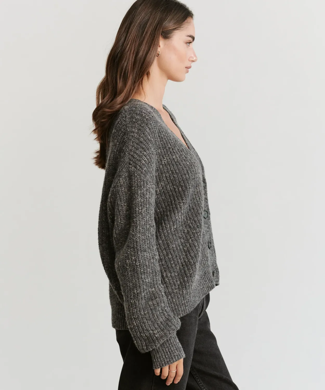 Outlet Cropped Cashmere Cocoon Cardigan Women Cardigans