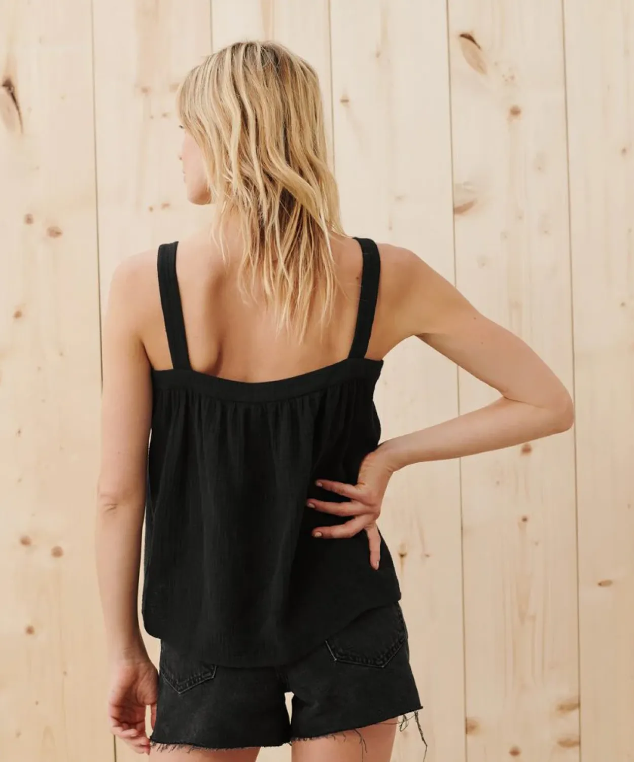 Hot Cypress Button Tank Women Tees & Tanks