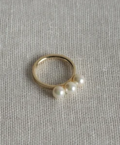 New Elodie Pearl Ring Women Jewelry