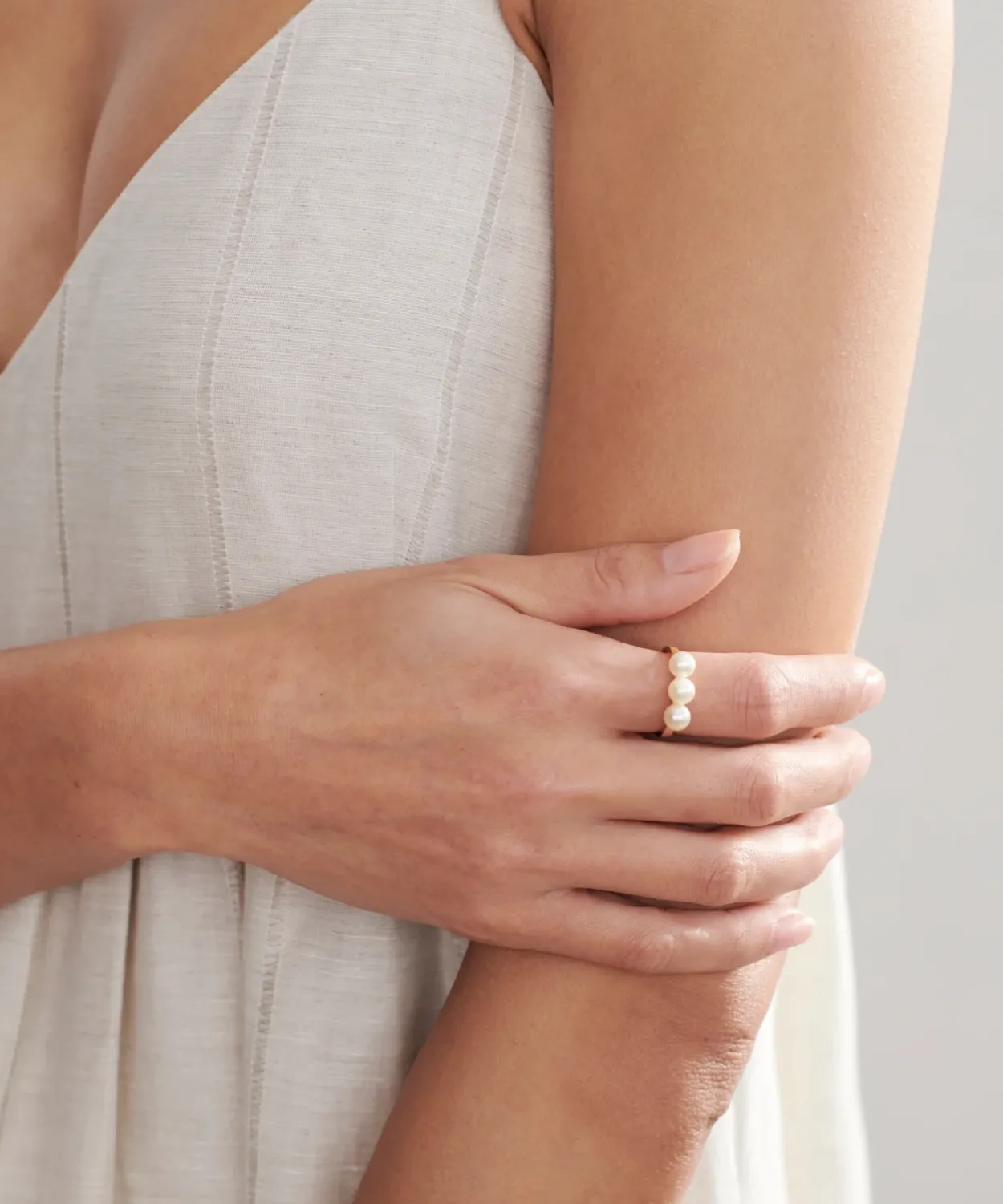 New Elodie Pearl Ring Women Jewelry