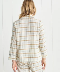 Outlet Flannel Pajama Top Women Pajamas