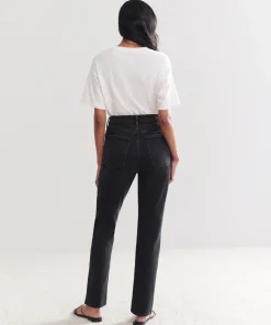 Hot High Rise Stovepipe Jean Women Denim