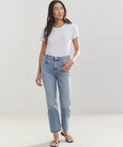 Sale High Rise Stovepipe Jean Women Denim