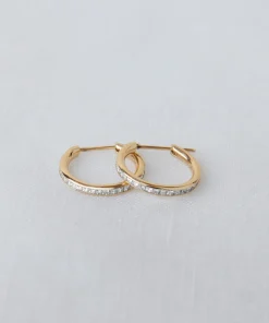 Outlet Iris Diamond Hoops Women Jewelry