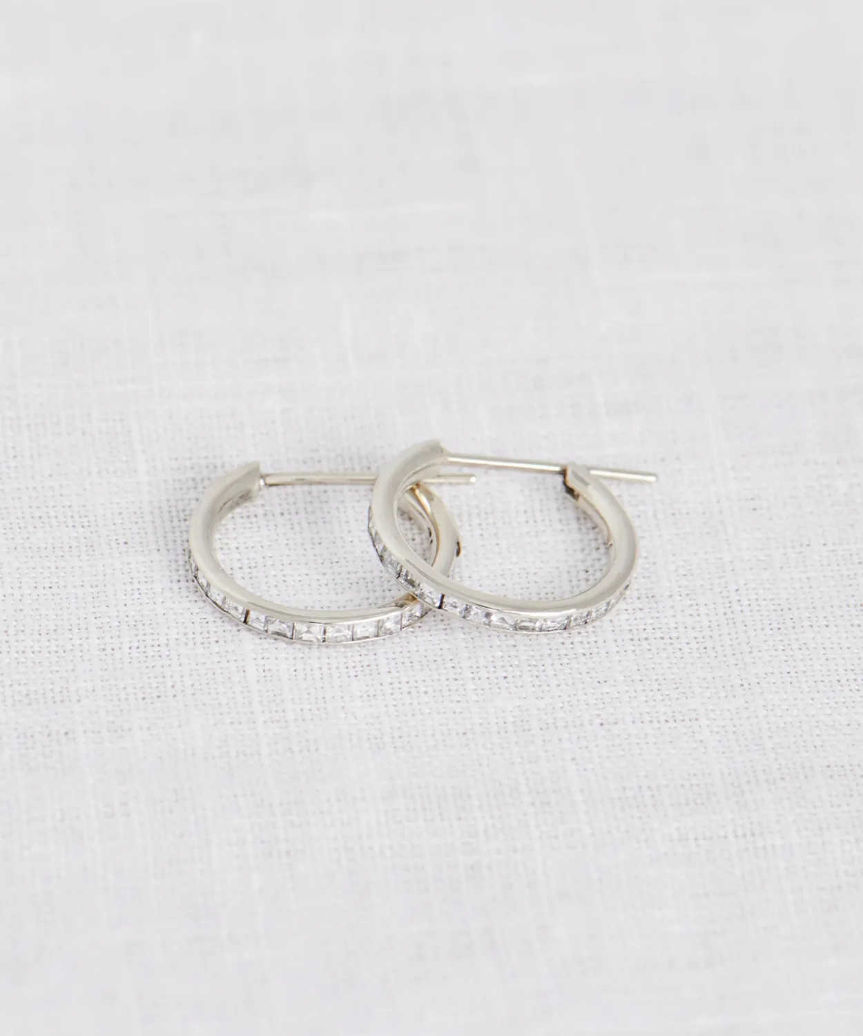 Hot Iris Diamond Hoops Women Jewelry