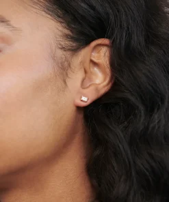 Best Ivy Emerald Cut Studs Women Jewelry