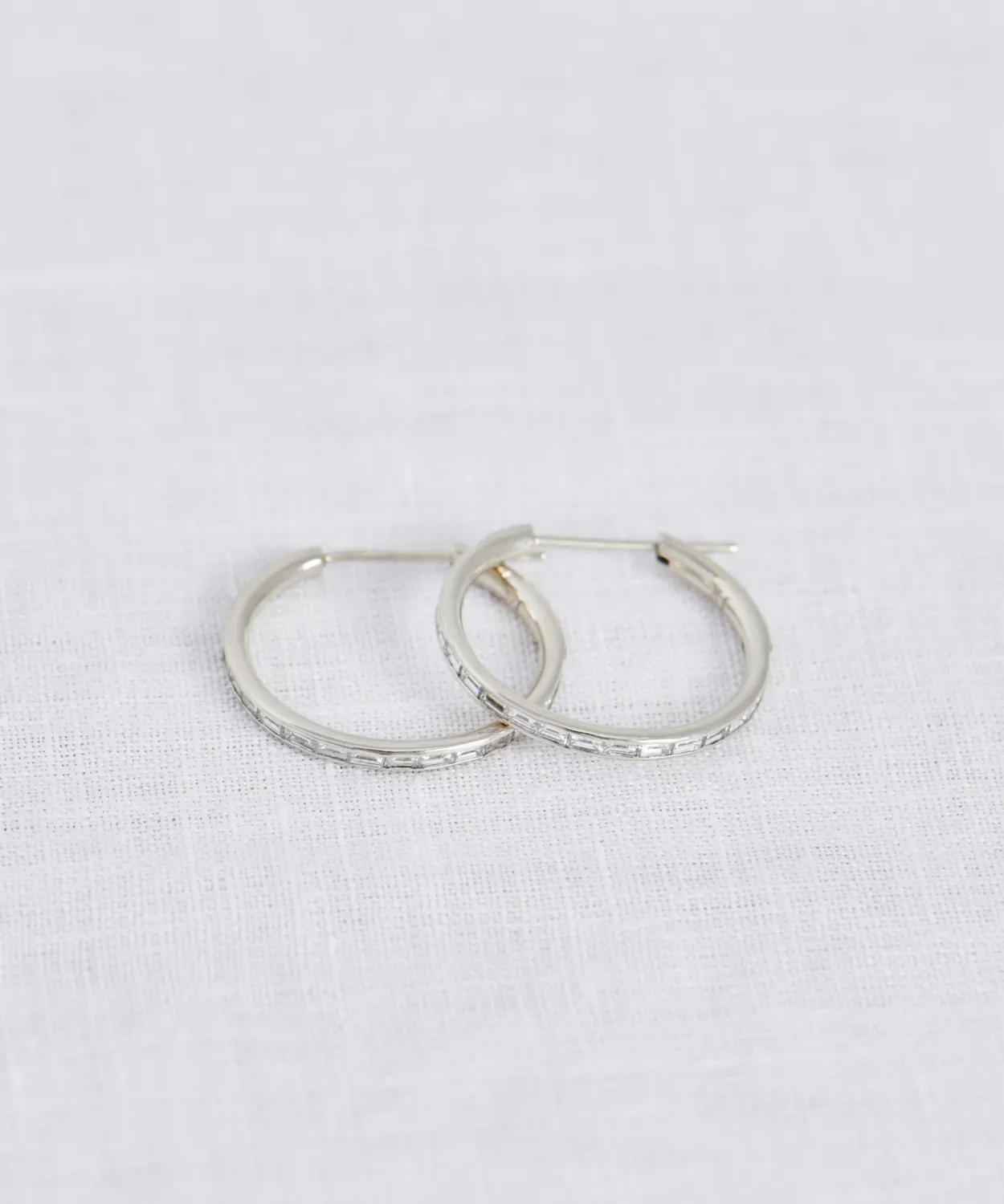 Hot June Baguette Hoops Women Jewelry