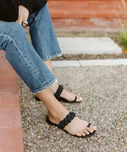 Hot Leather Braided Strap Sandal Women Swim & Beach