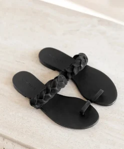 Hot Leather Braided Strap Sandal Women Swim & Beach