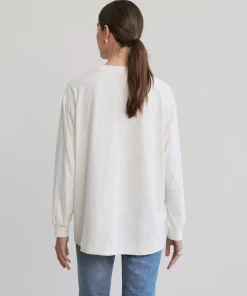 Clearance Long-Sleeve Vintage Pocket Tee Women Tees & Tanks