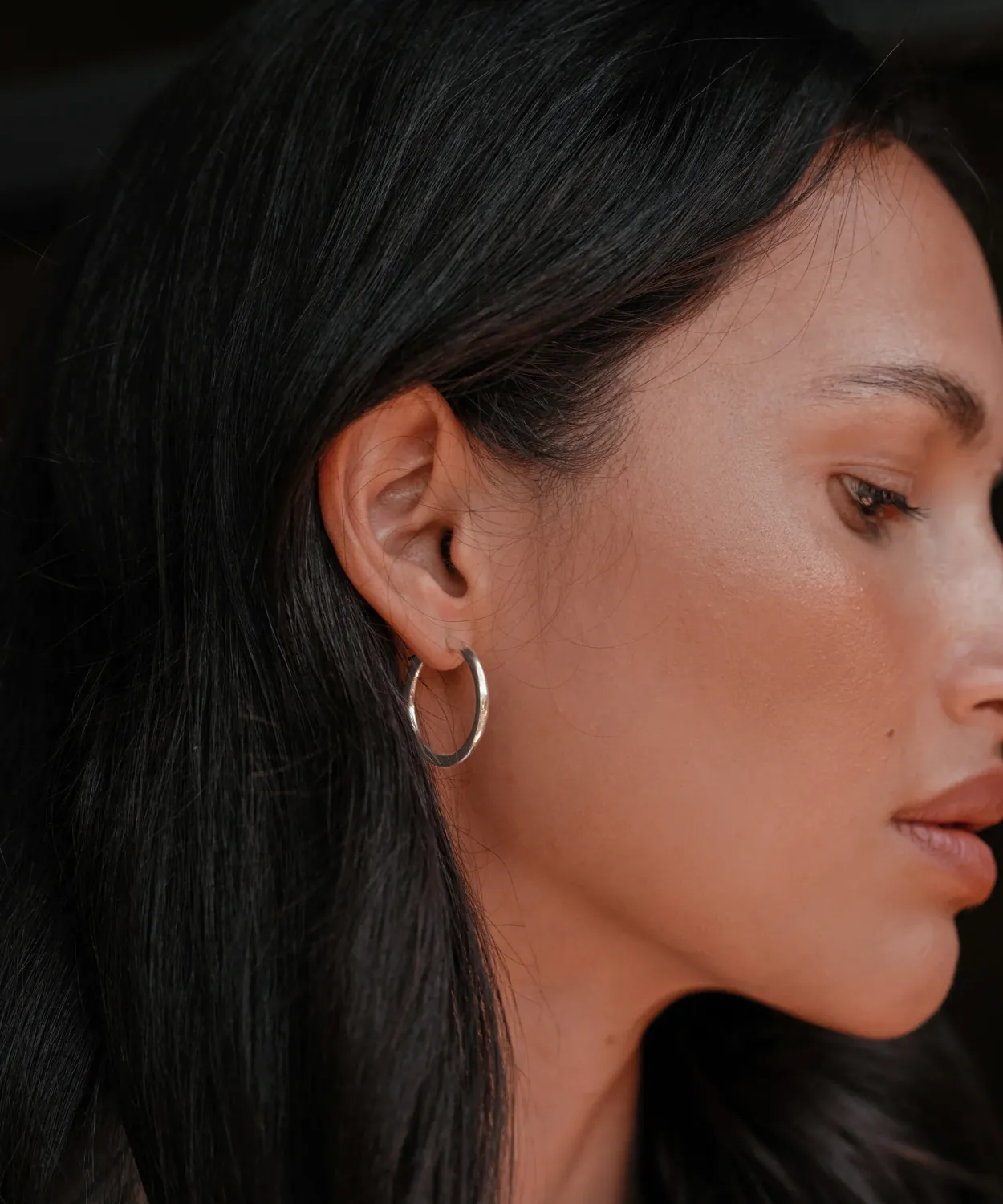 Fashion Medium Eloise Hoops Women Jewelry