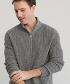 New Men'S Wool Half Zip Men Men'S Clothing