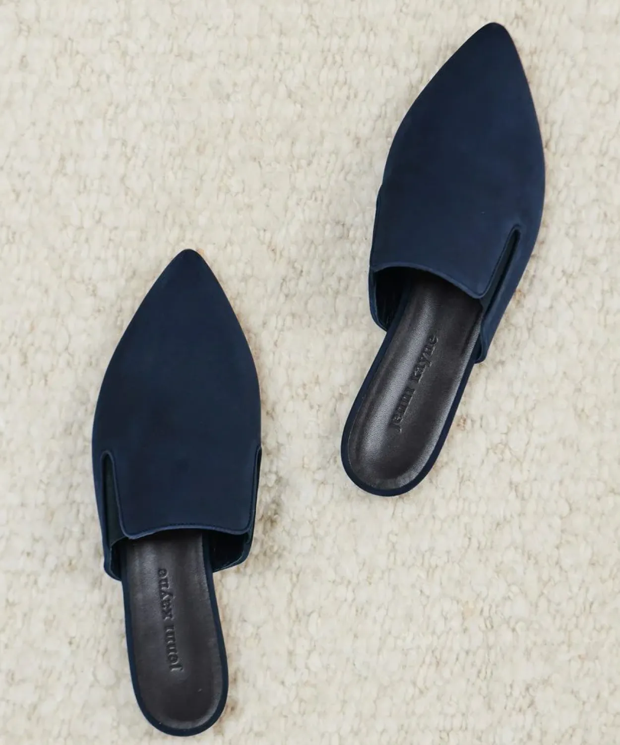 Fashion Oiled Leather Mule Women Flats