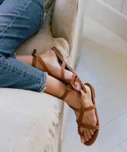 Outlet Oiled Leather Strappy Sandal Women Swim & Beach