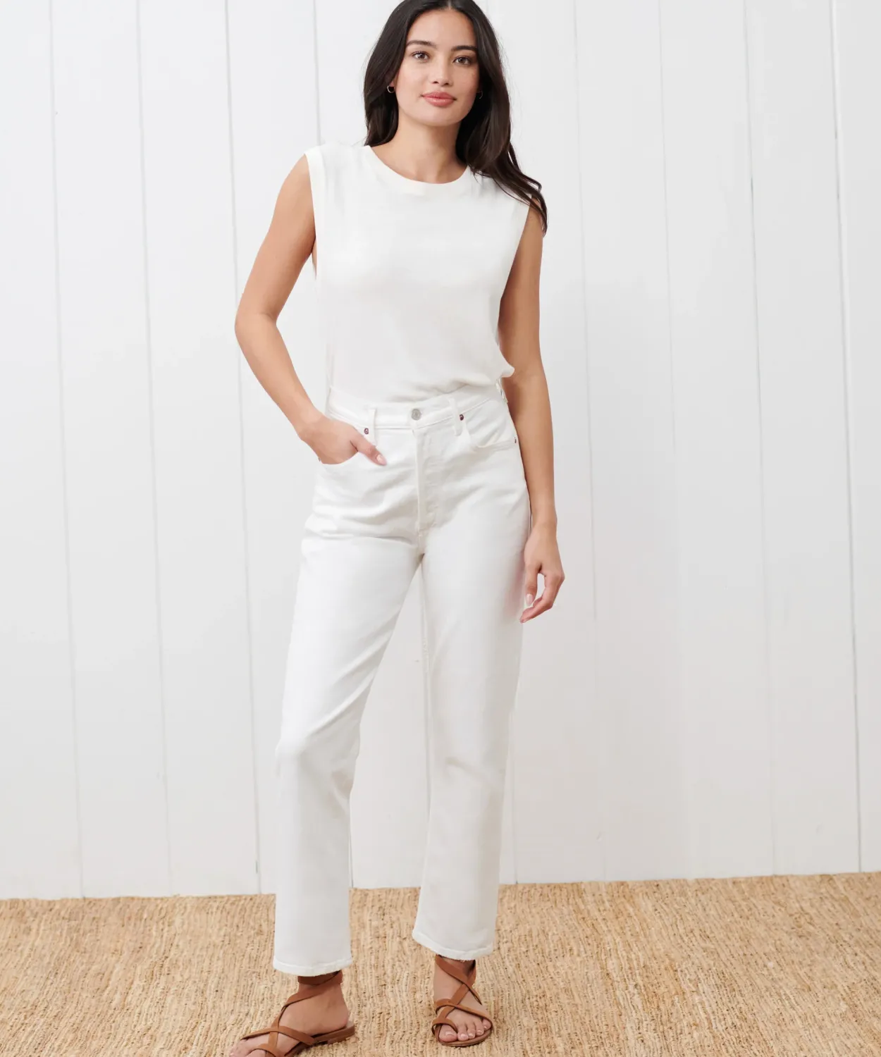 Outlet Oiled Leather Strappy Sandal Women Swim & Beach