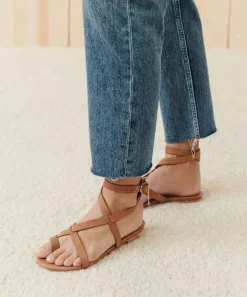 Outlet Oiled Leather Strappy Sandal Women Swim & Beach