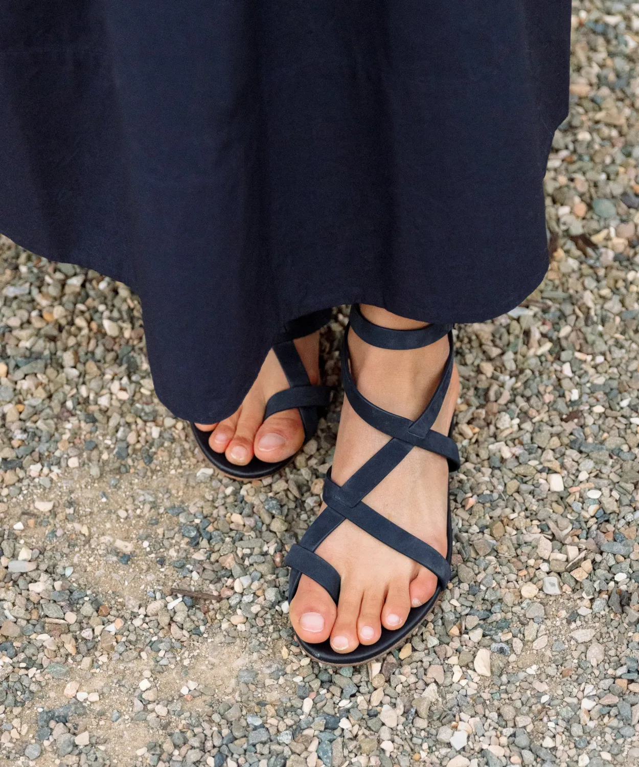 Hot Oiled Leather Strappy Sandal Women Swim & Beach