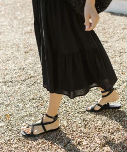 Clearance Oiled Leather Strappy Sandal Women Swim & Beach