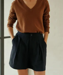Discount Pleated Short Women Shorts