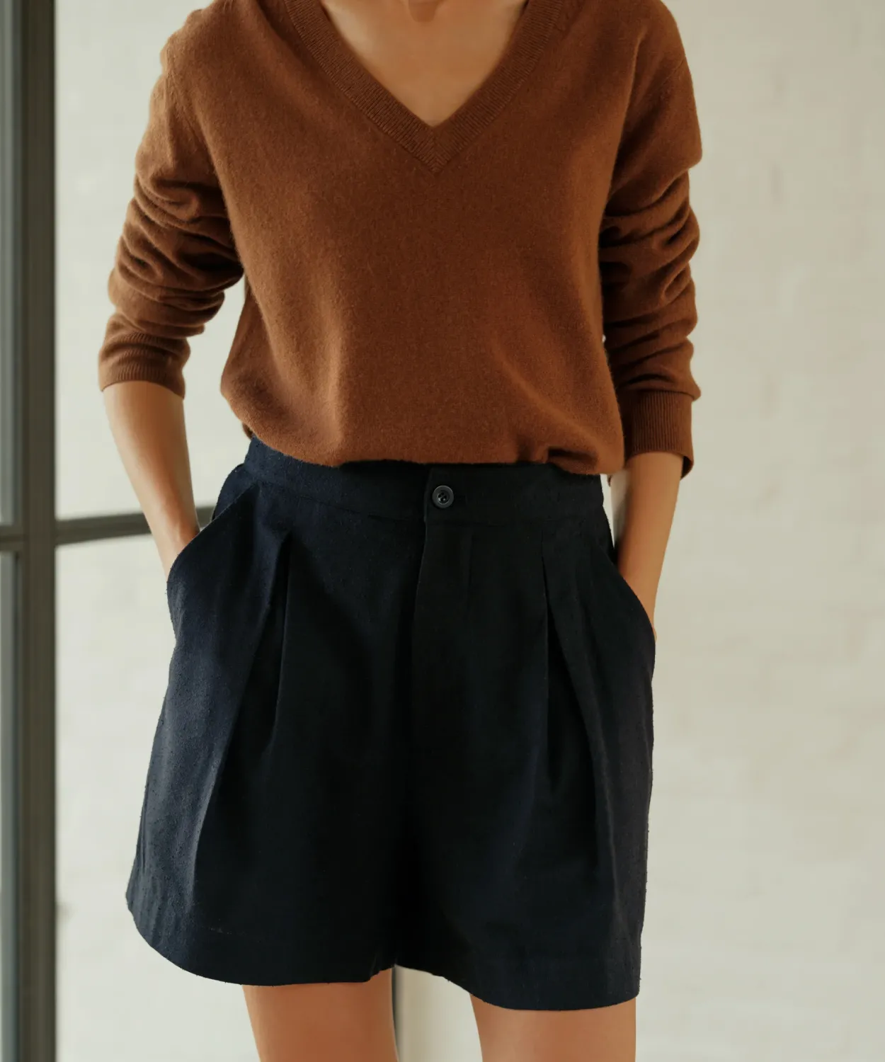 Discount Pleated Short Women Shorts