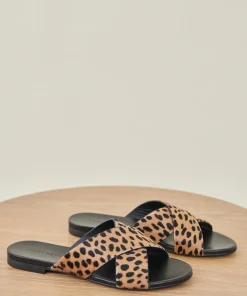 Clearance Pony Hair Crossover Sandal Women Sandals