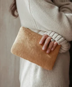 Best Pony Hair Zip Pouch Women Handbags & Clutches