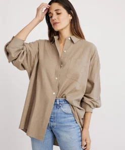 Fashion Relaxed Oversized Shirt Women Button-Ups