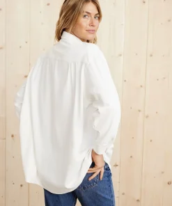 Discount Relaxed Oversized Shirt Women Button-Ups